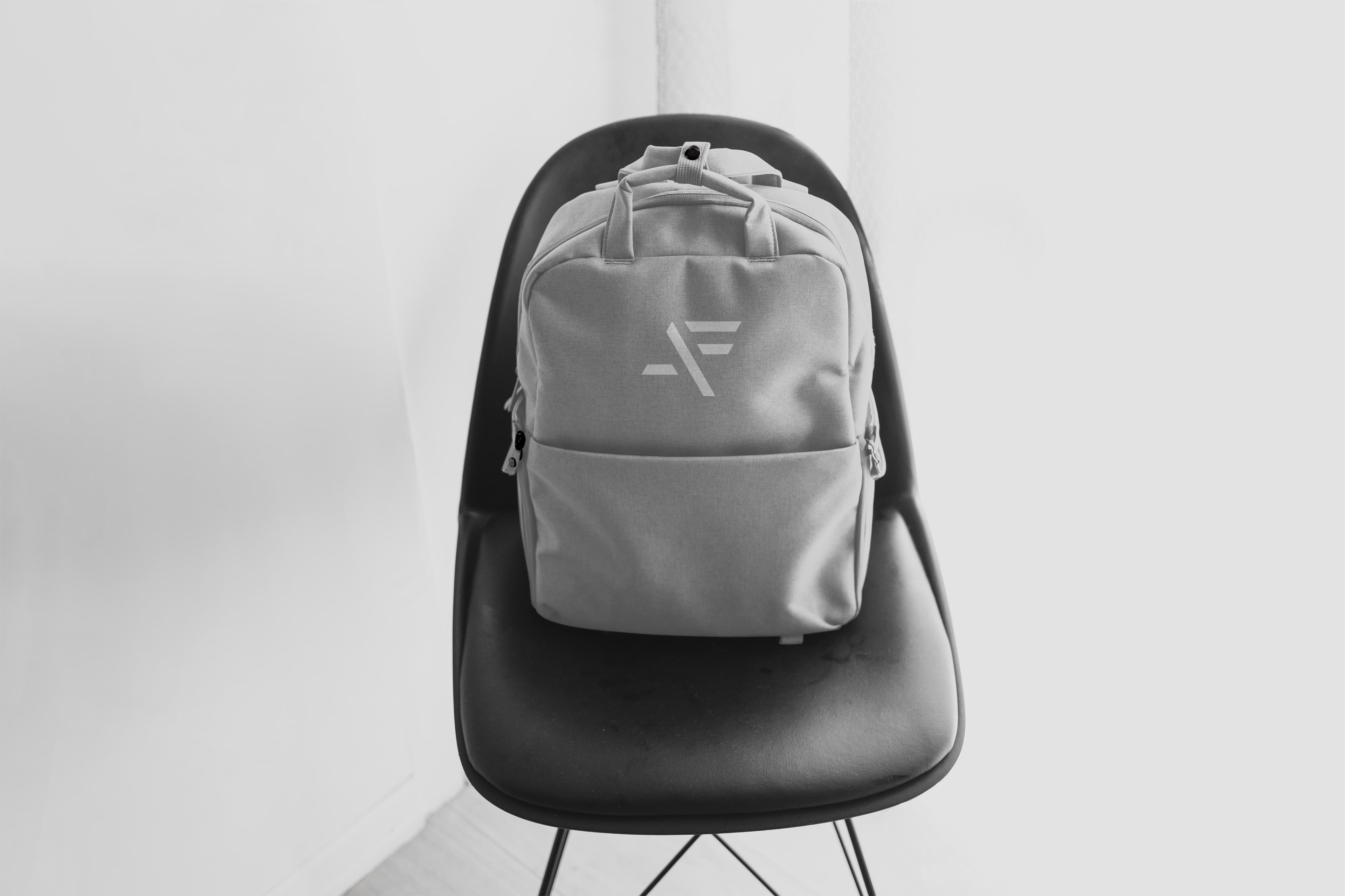 AF logo on backpack 3D mockup
