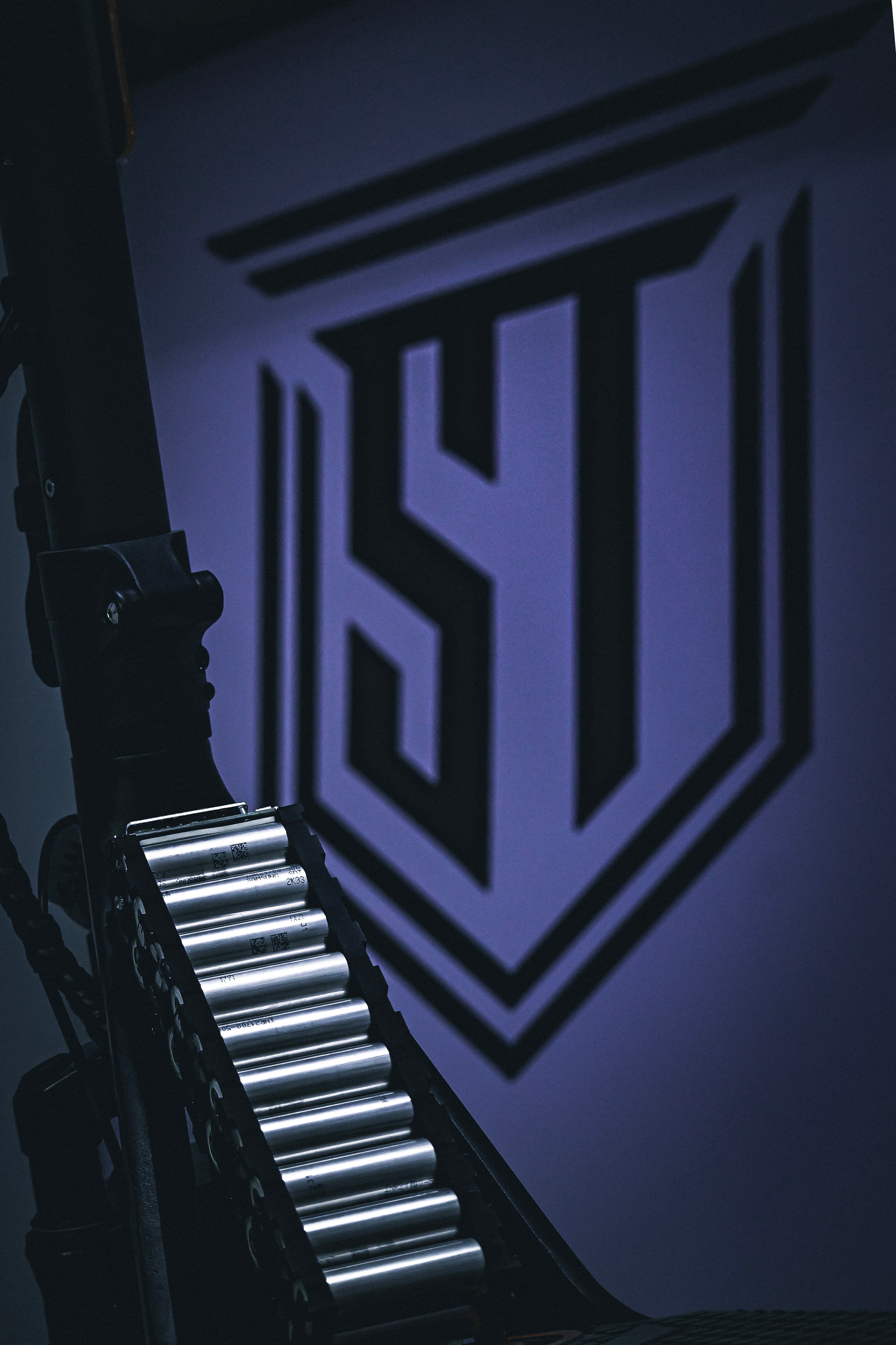 SparkTech Garage emblem projection