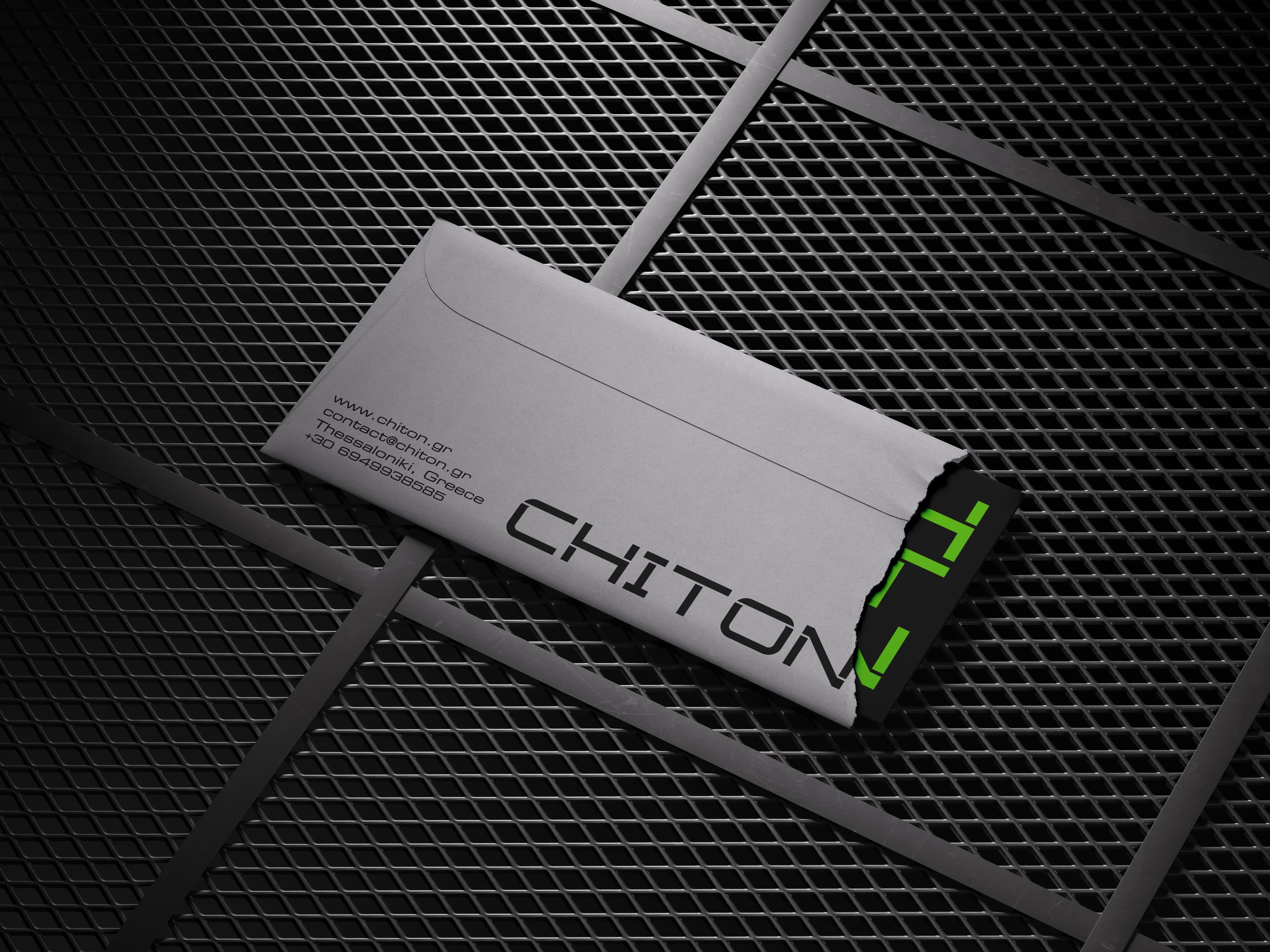 Chiton envelope letter mockup